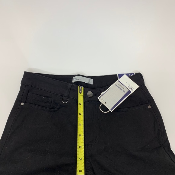 Zara Dark Black Peach Touch Soft Denim Mid Rise Skinny Jeans New Nwt Size 2 - Picture 15 of 16